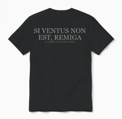 If There Is No Wind Row - Light Unisex T-Shirt - Black