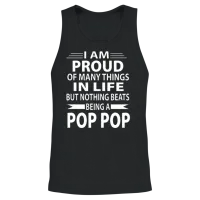 Pop Pop Unisex Tank Top - Black – 2