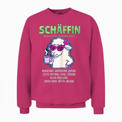 Sheep Definition Funny Sheep Unisex Sweatshirt - Heliconia