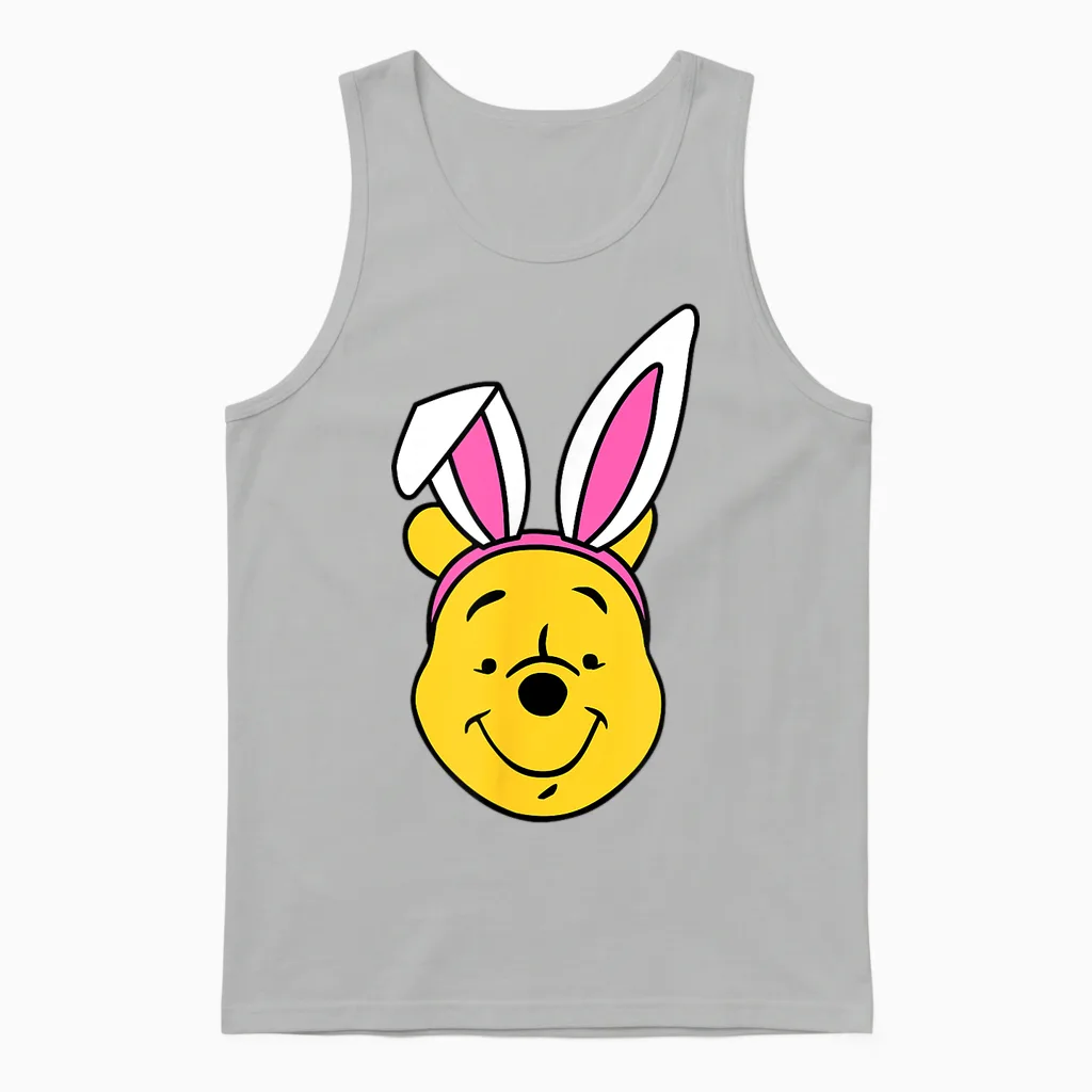 Amazon Essentials Disney Winnie the Pooh Spring Easter Bunny Ears Unisex Tank Top in Ash