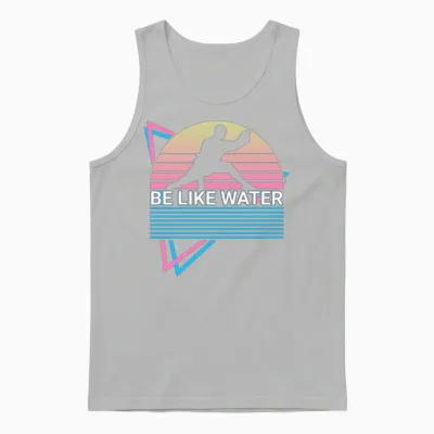 Kung Fu Retro Unisex Tank Top - Ash