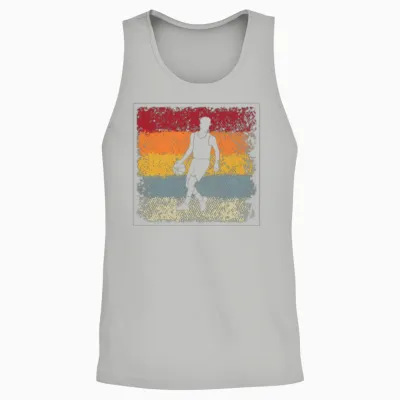 Basketball Retro Unisex Tank Top - Ash