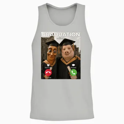 Tung Sahur John Pork Abschlussberufung Lustiger Senior 2026 Unisex Tank Top - Ash