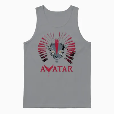Avatar: Fire and Ash Varang Face Mangkwan Clan & Movie Logo Unisex Tank Top - Sport Grey