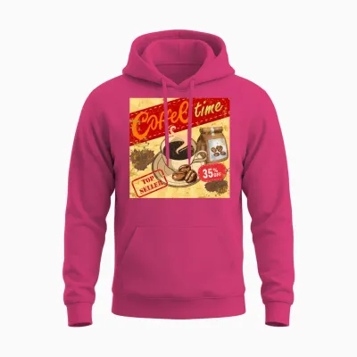 Vintage Retro Coffee Unisex Hoodie - Heliconia
