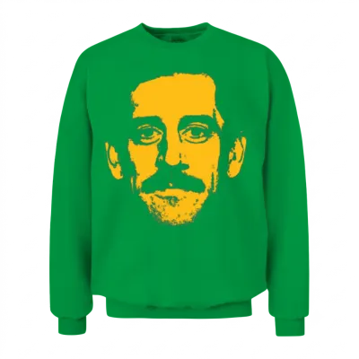 Aaron Charles Rodgers Green Bay Big Head Unisex Sweatshirt - Irish Green