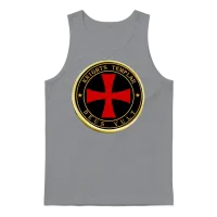 Knights Templar Deus Vult Unisex Tank Top - Sport Grey – 1