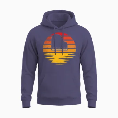 Piano Retro Unisex Hoodie - Heather Sport Dark Navy