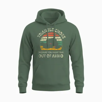 Jiu Jitsu Retro Vintage Triangle Choke Bjj Mma Unisex Hoodie - Military Green