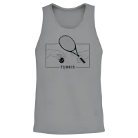 Michelangelo Creation of Adam Tennis Lover Player Unisex Tank Top - Sport Grey – 2