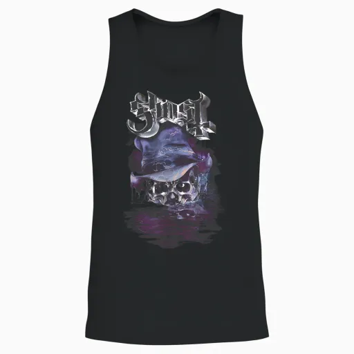 Ghost – Official Skeletour 2025 Atlanta Exclusive Unisex Tank Top - Black