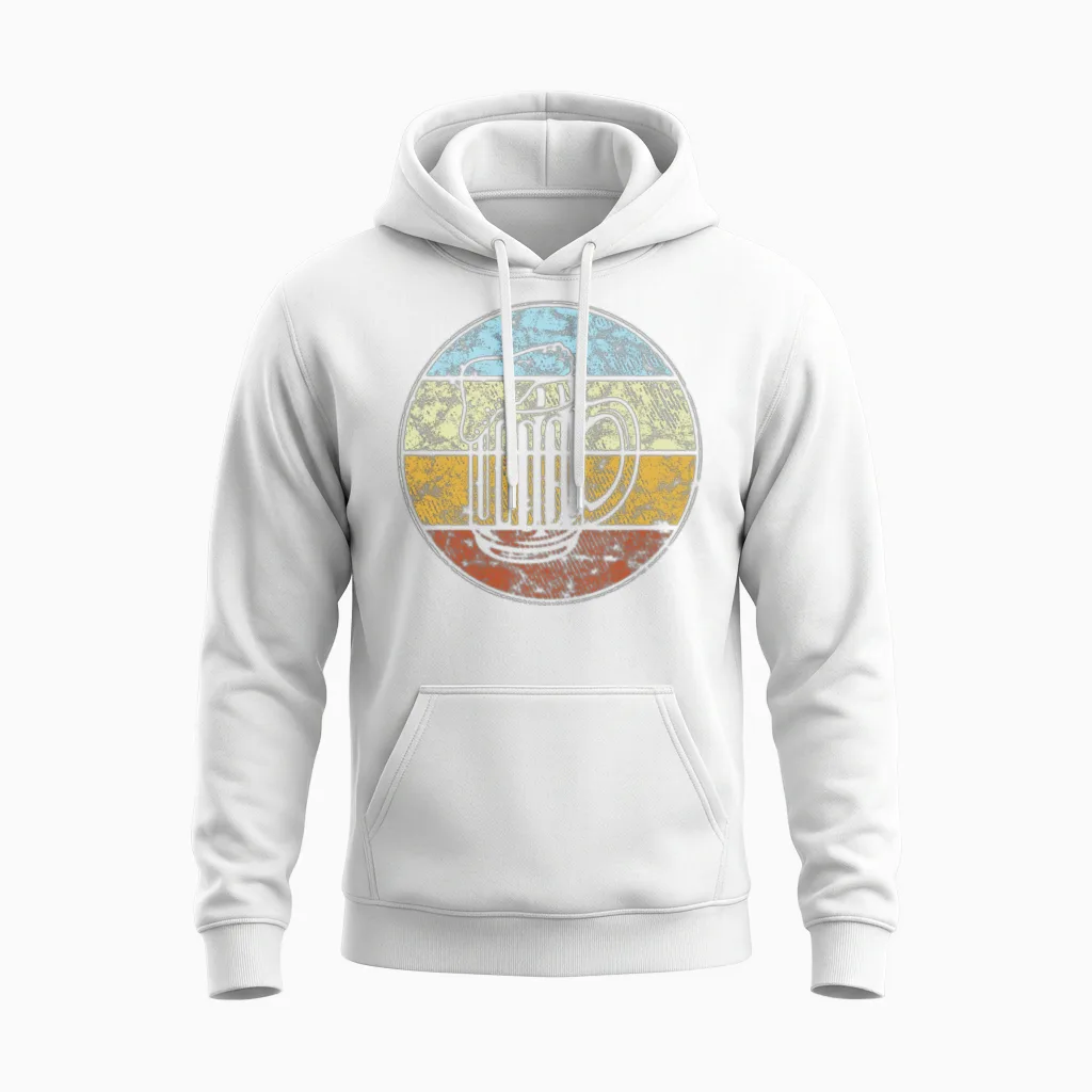Beer Retro - Wine & Unisex Hoodie in White