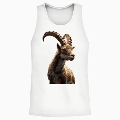 Steinbock Ziege Bock Alpensteinbock Capricorn Süße Ziegen Unisex Tank Top - White