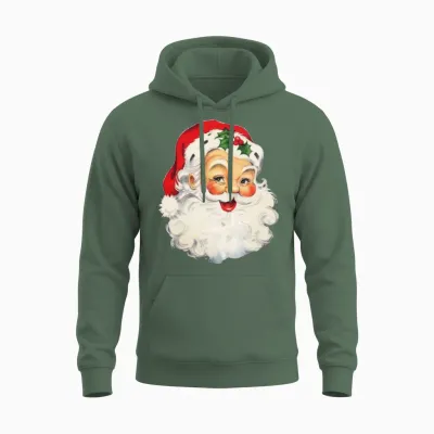 Santa Claus Unisex Hoodie - Military Green