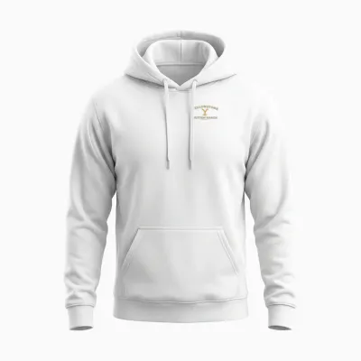 Yellowstone Dutton Ranch Gold Pocket Logo T-Shirt, Black Unisex Hoodie - White