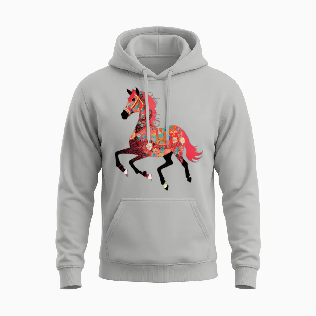 Horse Lovers Unisex Hoodie in Ash