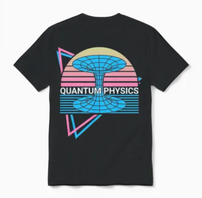 Quantum Physics Retro Unisex T-Shirt - Black