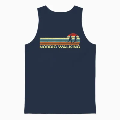 Nordic Walking Suit for Seniors, Nordic Walkers and Other Unisex Tank Top - Navy