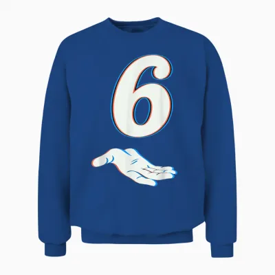 Number 6 Matching 67 Six Seven Meme Couple Halloween Costume Unisex Sweatshirt - Royal