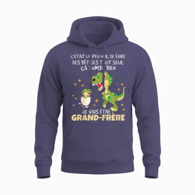Child Future Big Brother 2026 Announcement Pregnancy Grandbrother 2026 Unisex Hoodie - Heather Sport Dark Navy