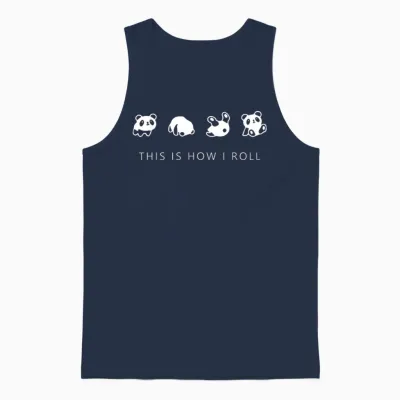 This Is How I Roll - Panda Classic Unisex Tank Top - Navy