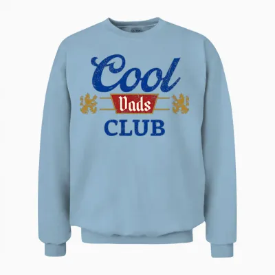 Vintage Cool Dads Club Father's Day from Daughter Son Unisex Sweatshirt - Light Blue