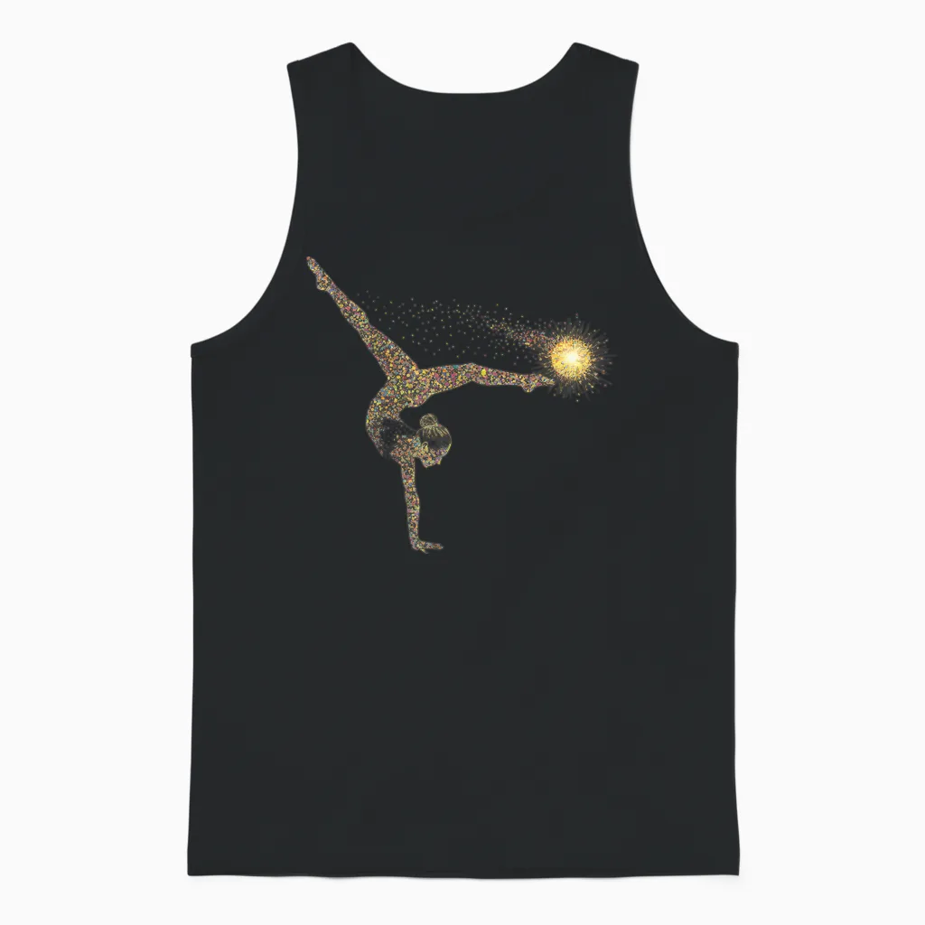 Gymnastics Gift Women Girls Kids Gymnastics T-Shirt, Black, S Unisex Tank Top in Black