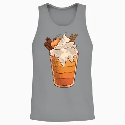 Fall Coffee Unisex Tank Top - Sport Grey