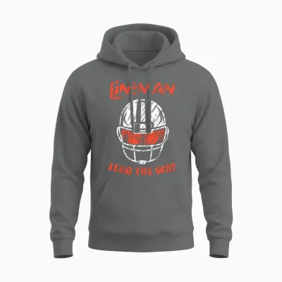 Linemen Lead the Way Lineman and Athlete Gift Unisex Hoodie - Graphite Heather