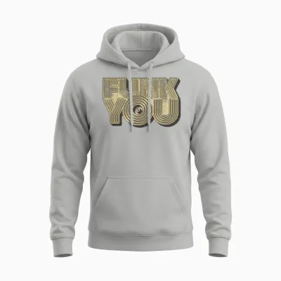Funk You Retro Unisex Hoodie - Ash