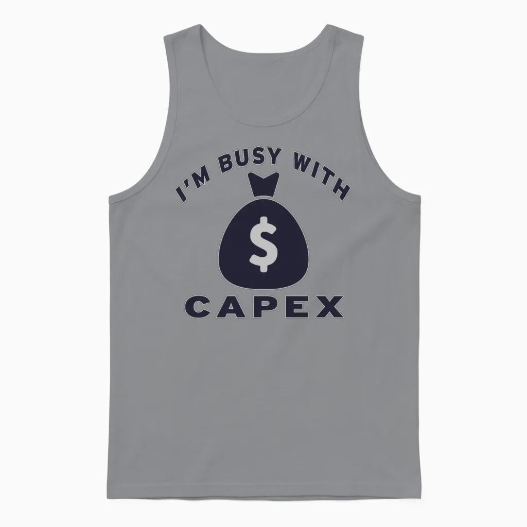 I M Busy with Capex Unisex Tank Top in Sport Grey