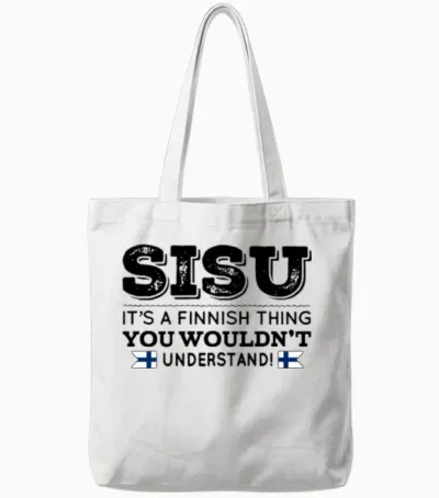 Sisu Its a Finnish Thing You Wouldnt Understand Fi Tote Bags - White