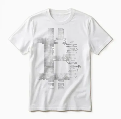 Bitcoin Punkt Unisex T-Shirt - White