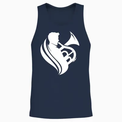 Homme Tuba Boy Concert Band T-Shirt Haut De Gamme Unisex Tank Top - Navy