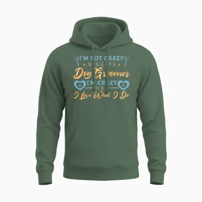 Dog Groomer Dog Grooming Unisex Hoodie - Military Green