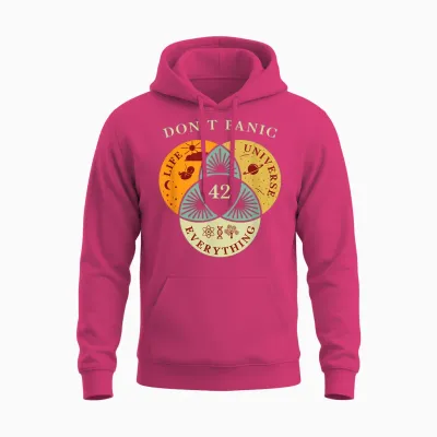 Life Universe Everything 42 Science Fiction Space Lovers Unisex Hoodie - Heliconia