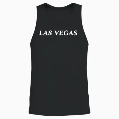 Las Vegas Unisex Tank Top - Black