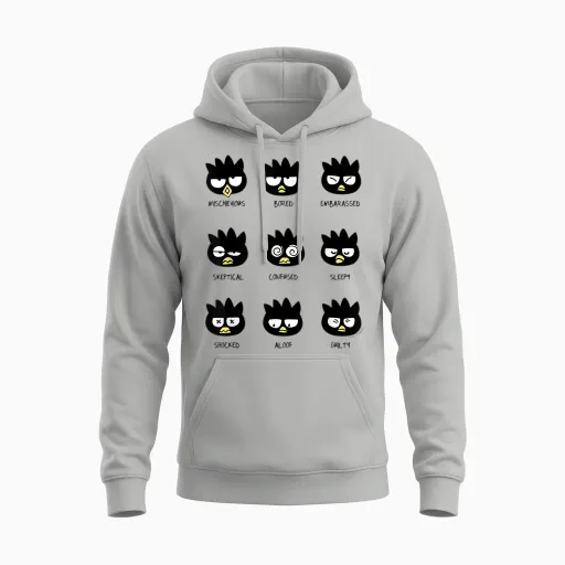 Badtz - Maru Different Moods Unisex Hoodie - Ash