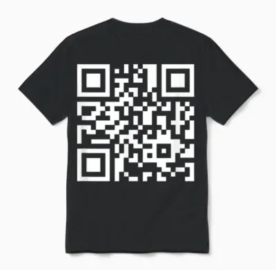 Lustiger Qrcode Spruch Ich Höre Immer Nur Mimimi Unisex T-Shirt - Black