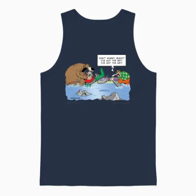 Got Net Unisex Tank Top - Navy