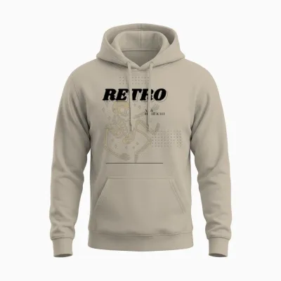 Retro Unisex Hoodie - Sand
