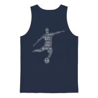 Soccer for Men and Boys Unisex Tank Top - Navy – 1