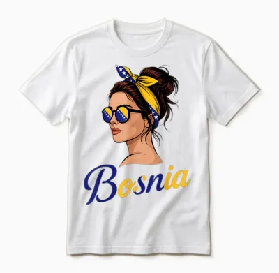 Bosnien Und Herzegowina Flagge Bosnische Wurzeln Unisex T-Shirt - White