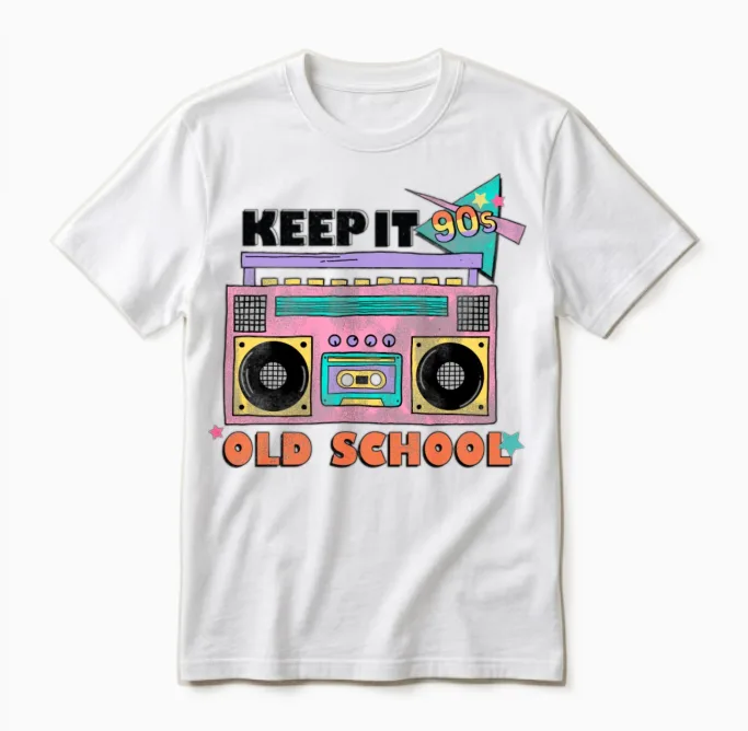 Retro Fashion Unisex T-Shirt in White