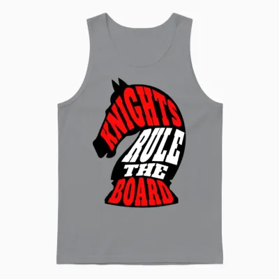 Knights Rule the Board Unisex Tank Top - Sport Grey