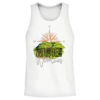 Wander Woman Hiking & Outdoors Unisex Tank Top - White – 2