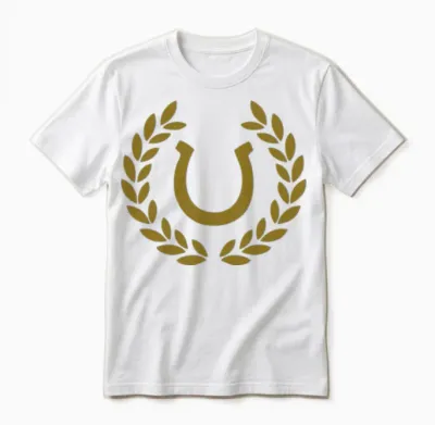 Horse Shoe Deluxe Unisex T-Shirt - White