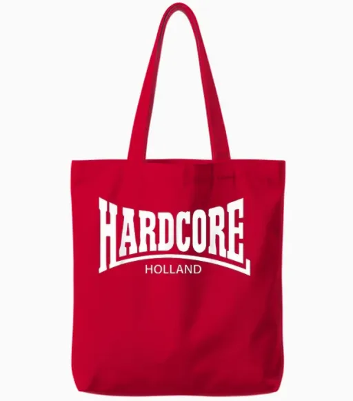 Hardcore Holland Tote Bags in Red