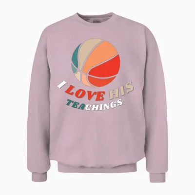 I Love His Teachings Unisex Sweatshirt - Light Pink