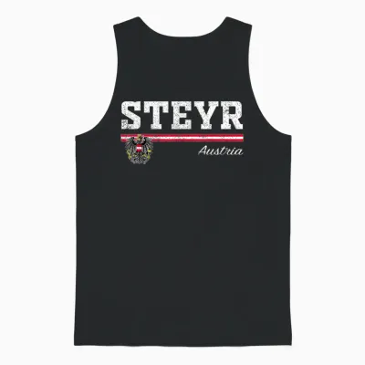 Steyr Austria / Austria T-Shirt, Black Unisex Tank Top - Black